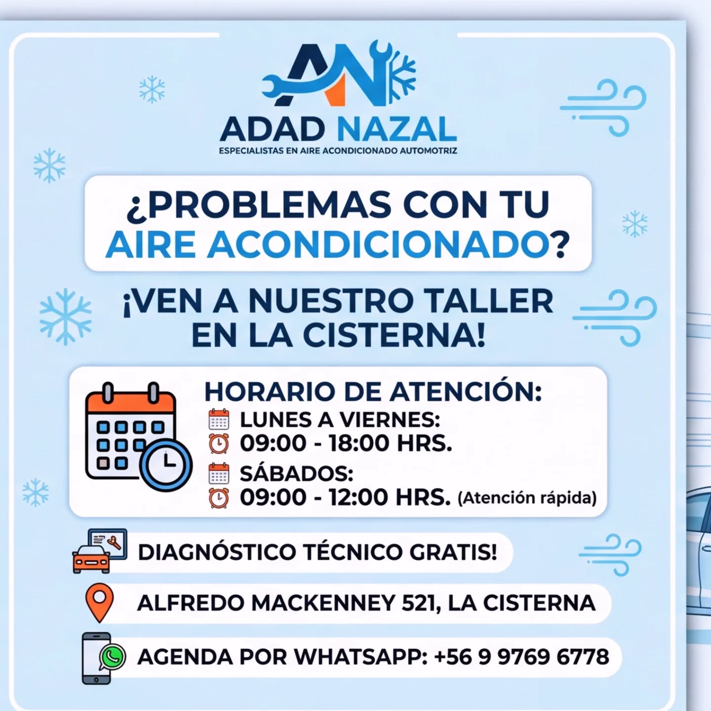 Servicio aire acondicionado automotriz