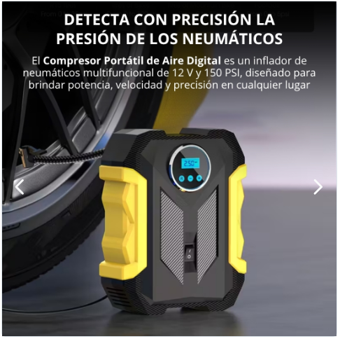 Compresor Portatil De Aire Digital Auto